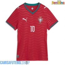 Camisa de time de futebol Portugal Bernardo Silva #10 Replicas 1º Equipamento Feminina Mundo 2026 Manga Curta